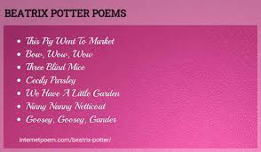 Beatrix Potter Poems