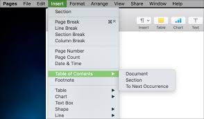 How To Create A Table Of Contents In Pages On Mac