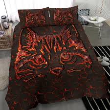Fire Cat Bedding Set Teeruto