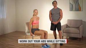 work out your abs while sitting you