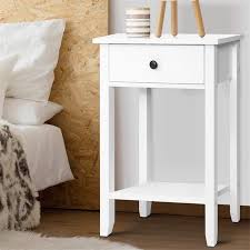 From urbansize in london, the floating bedside table in beech has a single drawer and shelf below for storing flat objects such as books. Buy Bedside Tables Drawer Side Table Nightstand White Storage Cabinet Shelf Grays Australia