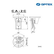 ca 2c optex multi angle ceiling mount