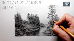 how to draw a realistic landscape