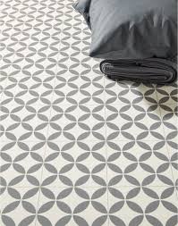 monochrome geometric grey flooring