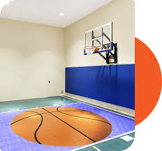residential indoor basketball home
