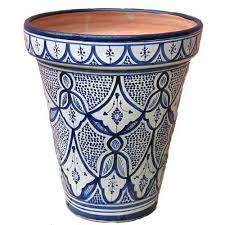 Moroccan Ceramic Fez Xlarge Flower Pot