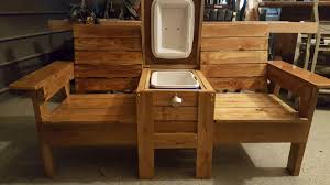 double adirondack chair with cooler for