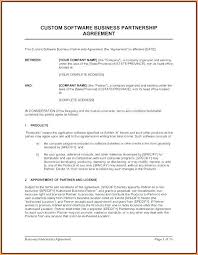 Business Partnership Agreement Template Company Contract
