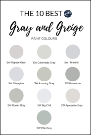 best gray and greige paint colours