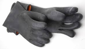 32 inch lined rubber sandblast gloves