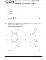 ocr as a level chemistry a h032 h432