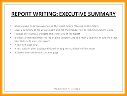 Project Overview Template Example Status Reporting Executive Summary
