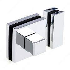 knob latch for glass shower door