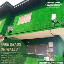 Wall With Artificial Grass