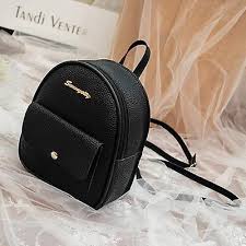 mini backpack women pu leather shoulder