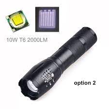 Tmwt Zoom Led Flashlight Torch Cree Xml T6 Led 5 Mode Light Lantern Tactical For Essential For Camping And Hiking - Flashlights & Torches - AliExpress
