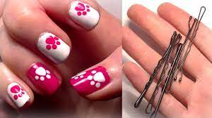 bobby pin easy cute nail art