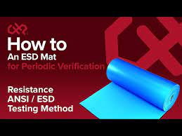 how to test an esd mat for periodic