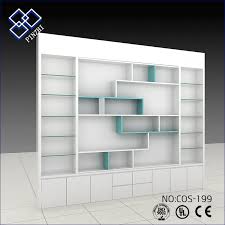new style cosmetic display shelves for