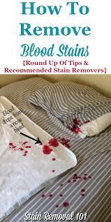 how to remove blood stains round up of