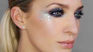 smoky eyes with sparkle using