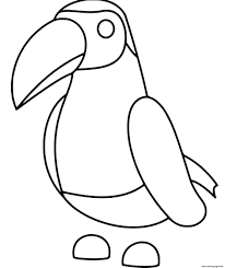 And on this set of free birds coloring pages for children, you will find a lot of different species from different countries and continents. Roblox Adopt Me Toucan Coloring Pages Printable