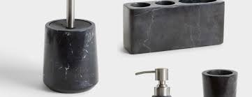 Buy bathroom accessory sets online at thebathoutlet � free shipping on orders over $99 � save up to shop our selection of bathroom accessory sets and get free shipping on all orders over $99! John Lewis Partners Black Marble Bathroom Accessories At John Lewis Partners