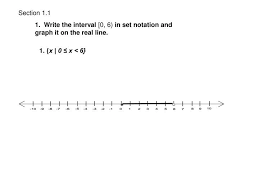 Set Notation And Graph