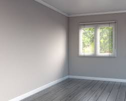 light grey floors with dark grey walls