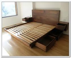 Wood King Size Foaster Bed With 2