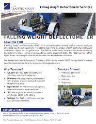 falling weight deflectometer testing