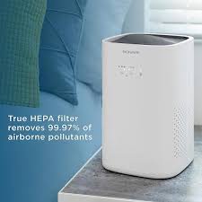 Bionaire 360 True Hepa 3 Stage Filtration Air Purifier With Timer And Nightlight White