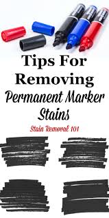 removing permanent marker stains tips