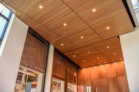 linear wood ceilings the most common