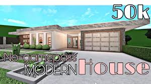 bloxburg 50k modern house no