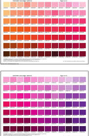 Color Chart Pink Purple Orange In 2019 Colours Color