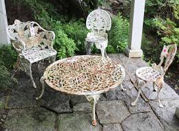 Auction Vintage Cast Iron Garden Furniture