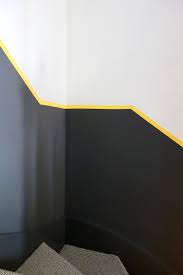 how to do a half painted wall mad