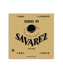 Savarez Classical Guitar String Set 520r Nylon High Tension