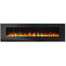 60 In Wall Mount Electric Fireplace In