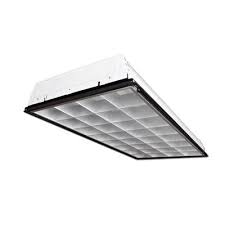 To prevent light leaks between fixture and ceiling, attach. 2 X 4 Foot 2 3 Or 4 Lamp T8 Led Tube Parabolic Lens Troffer Grid Mount Fixture 120 277 Universal Para18c232x1 Warehouse Lighting Com