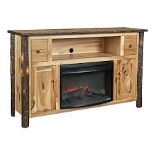 Vail Rustic Hickory Log Entertainment