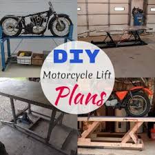 12 diy motorcycle lift plans you can