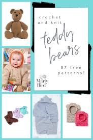 teddy bear crochet and knit projects