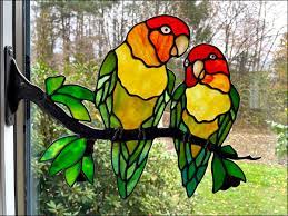 Stained Glass Birds By Chippaway Art Glass