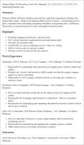 Freelancer resume is a no brainer. Public Relations Resume Template Myperfectresume