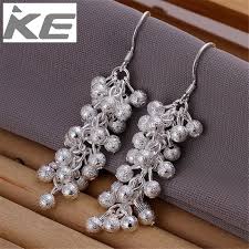 charms women lady silver color earrings