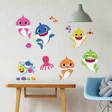 Baby Shark L And Stick Wall Decals