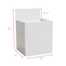 3 pieces cardboard display stands white