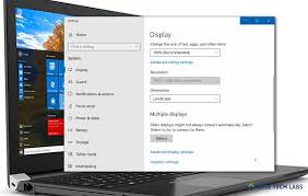 In the new window that opens click on the dropdown box that reads resolution.. How To Change Content Size And Screen Resolution On Your Windows 10 Pc Blog Wise Tech Labs Screen Resolution Display Resolution Windows 10